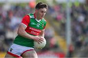 24 April 2022; James Carr of Mayo during the Connacht GAA Football Senior Championship Quarter-Final match between Mayo and Galway at Hastings Insurance MacHale Park in Castlebar, Mayo. Photo by Brendan Moran/Sportsfile