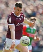 24 April 2022; Johnny Heaney of Galway during the Connacht GAA Football Senior Championship Quarter-Final match between Mayo and Galway at Hastings Insurance MacHale Park in Castlebar, Mayo. Photo by Brendan Moran/Sportsfile