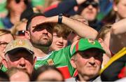 24 April 2022; A Mayo supporter during the Connacht GAA Football Senior Championship Quarter-Final match between Mayo and Galway at Hastings Insurance MacHale Park in Castlebar, Mayo. Photo by Brendan Moran/Sportsfile