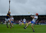 17 April 2022; Tadhg de Burca of Waterford clears under pressure from Mark Kehoe of Tipperary during the Munster GAA Hurling Senior Championship Round 1 match between Waterford and Tipperary at Walsh Park in Waterford. Photo by Brendan Moran/Sportsfile