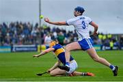 17 April 2022; Conor Prunty of Waterford attempts to catch teh sliotar ahead of Mark Kehoe of Tipperary during the Munster GAA Hurling Senior Championship Round 1 match between Waterford and Tipperary at Walsh Park in Waterford. Photo by Brendan Moran/Sportsfile