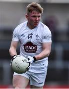 28 April 2022; Adam Fanning of Kildare during the EirGrid Leinster GAA Football U20 Championship Final match between Dublin and Kildare at MW Hire O'Moore Park in Portlaoise, Laois. Photo by Ben McShane/Sportsfile