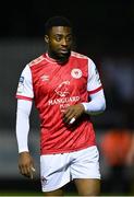 29 April 2022; Tunde Owolabi of St Patrick's Athletic during the SSE Airtricity League Premier Division match between St Patrick's Athletic and Derry City at Richmond Park in Dublin. Photo by Seb Daly/Sportsfile