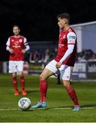 29 April 2022; Anto Breslin of St Patrick's Athletic during the SSE Airtricity League Premier Division match between St Patrick's Athletic and Derry City at Richmond Park in Dublin. Photo by Seb Daly/Sportsfile