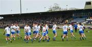 30 April 2022; Waterford players warm up before the Munster GAA Senior Football Championship Quarter-Final match between Waterford and Tipperary at Fraher Field in Dungarvan, Waterford. Photo by Seb Daly/Sportsfile