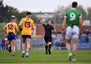 30 April 2022; Referee Conor Lane during the Munster GAA Senior Football Championship Quarter-Final match between Clare and Limerick at Cusack Park in Ennis, Clare. Photo by Piaras Ó Mídheach/Sportsfile