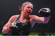 30 April 2022; Elin Cederroos during their undisputed super middleweight championship fight with Franchon Crews Dezurn at Madison Square Garden in New York, USA. Photo by Stephen McCarthy/Sportsfile