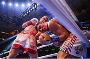 30 April 2022; Jessie Vargas, right, and Liam Smith during their vacant WBO intercontinental junior middleweight title fight at Madison Square Garden in New York, USA. Photo by Stephen McCarthy/Sportsfile