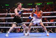 30 April 2022; Katie Taylor, left, and Amanda Serrano during their undisputed world lightweight championship fight at Madison Square Garden in New York, USA. Photo by Stephen McCarthy/Sportsfile