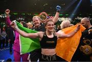 30 April 2022; Katie Taylor celebrates her undisputed world lightweight championship fight victory over Amanda Serrano at Madison Square Garden in New York, USA. Photo by Stephen McCarthy/Sportsfile