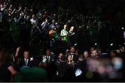 30 April 2022; Katie Taylor walks to the ring for her undisputed world lightweight championship fight with Amanda Serrano at Madison Square Garden in New York, USA. Photo by Stephen McCarthy/Sportsfile