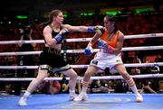 30 April 2022; Katie Taylor, left, and Amanda Serrano during their undisputed world lightweight championship fight at Madison Square Garden in New York, USA. Photo by Stephen McCarthy/Sportsfile