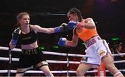 30 April 2022; Katie Taylor, left, and Amanda Serrano during their undisputed world lightweight championship fight at Madison Square Garden in New York, USA. Photo by Stephen McCarthy/Sportsfile