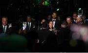 30 April 2022; Katie Taylor walks to the ring for her undisputed world lightweight championship fight with Amanda Serrano at Madison Square Garden in New York, USA. Photo by Stephen McCarthy/Sportsfile