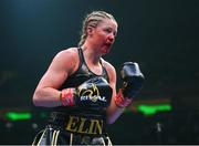 30 April 2022; Elin Cederroos during her undisputed super middleweight championship fight with Franchon Crews Dezurn at Madison Square Garden in New York, USA. Photo by Stephen McCarthy/Sportsfile