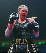 30 April 2022; Elin Cederroos during her undisputed super middleweight championship fight with Franchon Crews Dezurn at Madison Square Garden in New York, USA. Photo by Stephen McCarthy/Sportsfile