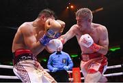 30 April 2022; Liam Smith, right, and Jessie Vargas during their vacant WBO intercontinental junior middleweight title fight at Madison Square Garden in New York, USA. Photo by Stephen McCarthy/Sportsfile