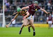 1 May 2022; Cathal Mannion of Galway in action against Tommy Walsh of Kilkenny during the Leinster GAA Hurling Senior Championship Round 3 match between Galway and Kilkenny at Pearse Stadium in Galway. Photo by Brendan Moran/Sportsfile