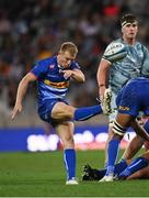 30 April 2022; Paul de Wet of DHL Stormers kicks during the United Rugby Championship match between DHL Stormers and Leinster at the DHL Stadium in Cape Town, South Africa. Photo by Harry Murphy/Sportsfile