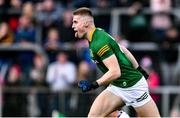 1 May 2022; Jack Flynn of Meath celebrates after scoring his side's fourth goal during the Leinster GAA Football Senior Championship Quarter-Final match between Meath and Wicklow at Páirc Tailteann in Navan, Meath. Photo by Ben McShane/Sportsfile