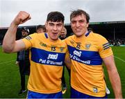 1 May 2022; Robin Mounsey of Clare and team-mate Shane O'Donnell celebrate after the Munster GAA Hurling Senior Championship Round 3 match between Cork and Clare at FBD Semple Stadium in Thurles, Tipperary. Photo by Ray McManus/Sportsfile