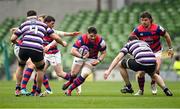 1 May 2022; Ivan Soroka of Clontarf in action against Michael Melia of Terenure College during the Energia All-Ireland League Division 1 Final match between Clontarf and Terenure at Aviva Stadium in Dublin. Photo by Oliver McVeigh/Sportsfile