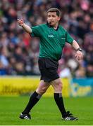 1 May 2022; Referee Colm Lyons during the Leinster GAA Hurling Senior Championship Round 3 match between Galway and Kilkenny at Pearse Stadium in Galway. Photo by Brendan Moran/Sportsfile