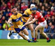 1 May 2022; Conor Lehane of Cork is tackled by John Conlon of Clare during the Munster GAA Hurling Senior Championship Round 3 match between Cork and Clare at FBD Semple Stadium in Thurles, Tipperary. Photo by Ray McManus/Sportsfile