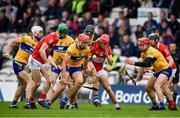 1 May 2022; Peter Duggan of Clare wins possession of the sliotar during the Munster GAA Hurling Senior Championship Round 3 match between Cork and Clare at FBD Semple Stadium in Thurles, Tipperary. Photo by Ray McManus/Sportsfile