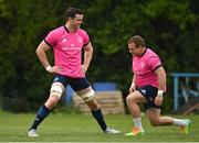 2 May 2022; James Ryan, left, and Seán Cronin during a Leinster Rugby squad training session at UCD in Dublin. Photo by Seb Daly/Sportsfile