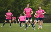 2 May 2022; James Ryan, centre, and Seán Cronin, right, during a Leinster Rugby squad training session at UCD in Dublin. Photo by Seb Daly/Sportsfile