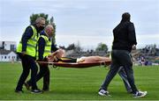 2 May 2022; Harry Shine of Kilkenny is stretchered off the pitch after picking up an injury during the oneills.com Leinster GAA Hurling Under 20 Championship Semi-Final match between Kilkenny and Galway at O'Connor Park in Tullamore, Offaly. Photo by Ben McShane/Sportsfile