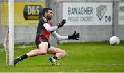 1 May 2022; Louth goalkeeper James Califf during the Leinster GAA Football Senior Championship Quarter-Final match between Kildare and Louth at O'Connor Park in Tullamore, Offaly. Photo by Seb Daly/Sportsfile