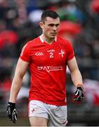 1 May 2022; Dan Corcoran of Louth during the Leinster GAA Football Senior Championship Quarter-Final match between Kildare and Louth at O'Connor Park in Tullamore, Offaly. Photo by Seb Daly/Sportsfile