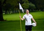 3 May 2022; Dublin ladies footballer Sinéad Aherne in attendance at the launch of this year's AIG Men's and Women's Cups and Shields and AIG Men's and Women's Irish Amateur Close Championships at Elm Park Golf Club in Dublin. AIG also revealed online discounted offers on new car and home insurance policies for Golf Ireland members - for more details go to www.aig.ie/golfer or call 1800407407. Photo by David Fitzgerald/Sportsfile