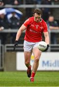 1 May 2022; Bevan Duffy of Louth during the Leinster GAA Football Senior Championship Quarter-Final match between Kildare and Louth at O'Connor Park in Tullamore, Offaly. Photo by Seb Daly/Sportsfile
