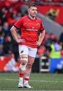 29 April 2022; Rory Scannell of Munster during the United Rugby Championship match between Munster and Cardiff at Musgrave Park in Cork. Photo by Brendan Moran/Sportsfile