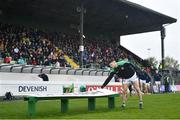 1 May 2022; David McEntee of Meath prepares for the team photo before the Leinster GAA Football Senior Championship Quarter-Final match between Meath and Wicklow at Páirc Tailteann in Navan, Meath. Photo by Ben McShane/Sportsfile