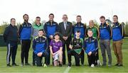 4 May 2022; In attendance at the Táin Óg/ CúChulainn Cup competitions launch are, back row from left, Adrian Tully of Roscommon Gaels, Shane Lennon of Louth GAA, Ronan O’Gorman of St Fechins GAA, Louth, Damien Coleman of Connacht GAA, Uachtarán Chumann Lúthchleas Gael Larry McCarthy, James Devane of Leinster GAA, Stephen McKenna of Carrickmacross Emmets Hurling Club, Kevin Kelly, Ulster GAA Hurling Development Manager and Ciaran Kearney of the GAA, front row from left, Keith Green of Cavan GAA, AJ Tully of Roscommon Gaels, Oisin Maguire of of Carrickmacross Emmets Hurling Club, and Oisin McManus of Ulster GAA, at the National Games Development Centre in Abbotstown, Dublin. Photo by Seb Daly/Sportsfile