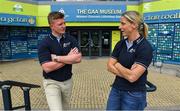 4 May 2022; Joe Canning and Cora Staunton pictured at the launch of the Bord Gáis Energy GAA Legends Tour series at Croke Park. Following two years of virtual tours, fans will once again join their heroes for in-person tours of Croke Park as they give fascinating insights into their careers. The tours, which start on Saturday 28 May, will feature both Joe and Cora as well as a host of legends from across the GAA world. Bord Gáis Energy customers will get the exclusive opportunity to attend all tours throughout the summer. The full schedule and details of how to book your place on a tour can be viewed at crokepark.ie/legends Photo by Brendan Moran/Sportsfile