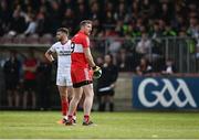 1 May 2022; Emmett Bradley of Derry during the Ulster GAA Football Senior Championship Quarter-Final match between Tyrone and Derry at O'Neills Healy Park in Omagh, Tyrone. Photo by David Fitzgerald/Sportsfile