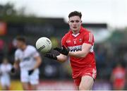 1 May 2022; Ethan Doherty of Derry during the Ulster GAA Football Senior Championship Quarter-Final match between Tyrone and Derry at O'Neills Healy Park in Omagh, Tyrone. Photo by David Fitzgerald/Sportsfile