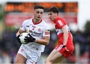 1 May 2022; Michael McKernan of Tyrone during the Ulster GAA Football Senior Championship Quarter-Final match between Tyrone and Derry at O'Neills Healy Park in Omagh, Tyrone. Photo by David Fitzgerald/Sportsfile