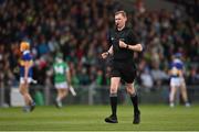 4 May 2022; Referee Niall Malone during the oneills.com Munster GAA Hurling U20 Championship Final match between Limerick and Tipperary at TUS Gaelic Grounds in Limerick. Photo by Seb Daly/Sportsfile