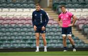 6 May 2022; Garry Ringrose and Josh van der Flier during the Leinster Rugby captain's run at Mattoli Woods Welford Road in Leicester, England. Photo by Harry Murphy/Sportsfile