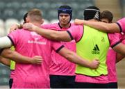 6 May 2022; James Ryan in the team huddle during the Leinster Rugby captain's run at Mattoli Woods Welford Road in Leicester, England. Photo by Harry Murphy/Sportsfile
