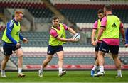 6 May 2022; Luke McGrath, centre, during the Leinster Rugby captain's run at Mattoli Woods Welford Road in Leicester, England. Photo by Harry Murphy/Sportsfile