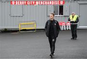 6 May 2022; Tyreke Wilson of Bohemians arrives for the SSE Airtricity League Premier Division match between Derry City and Bohemians at The Ryan McBride Brandywell Stadium in Derry. Photo by Stephen McCarthy/Sportsfile