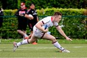 Friday 6th May 2022; Shea O'Brien of Ulster scores during an 'A' Interprovincial match between Munster and Ulster at University of Limerick in Limerick. Photo by John Dickson/Sportsfile