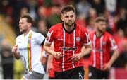 6 May 2022; Will Patching of Derry City celebrates after scoring his side's first goal during the SSE Airtricity League Premier Division match between Derry City and Bohemians at The Ryan McBride Brandywell Stadium in Derry. Photo by Stephen McCarthy/Sportsfile